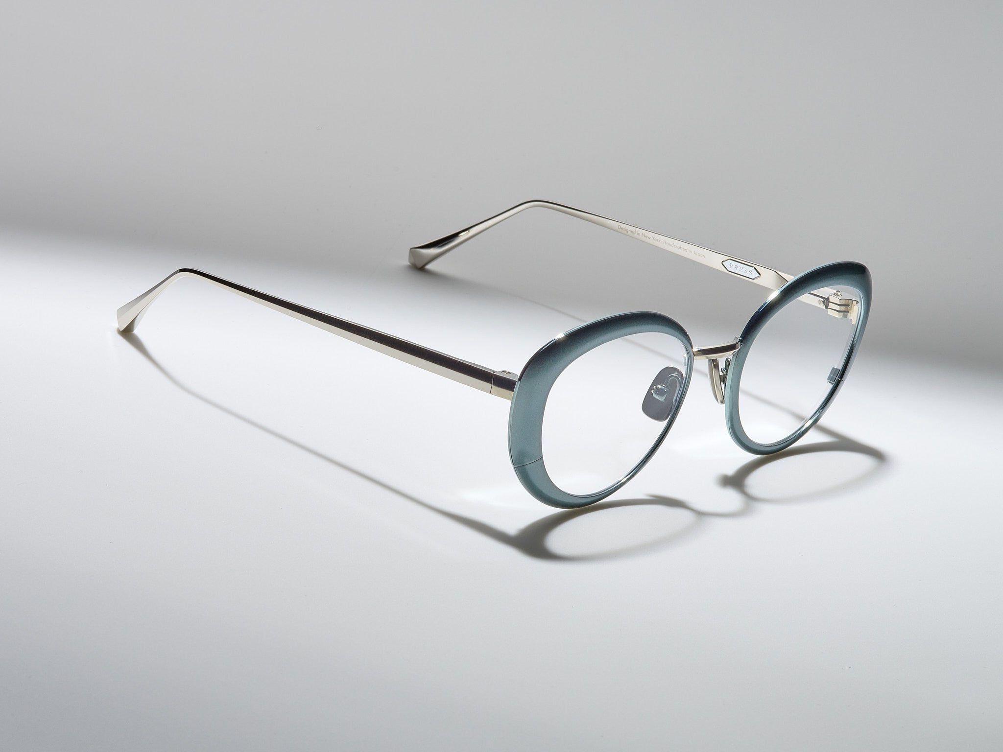 Bel Air Optical Nassau Blue / Palladium - ST006 #color_nassau-blue-palladium-st006