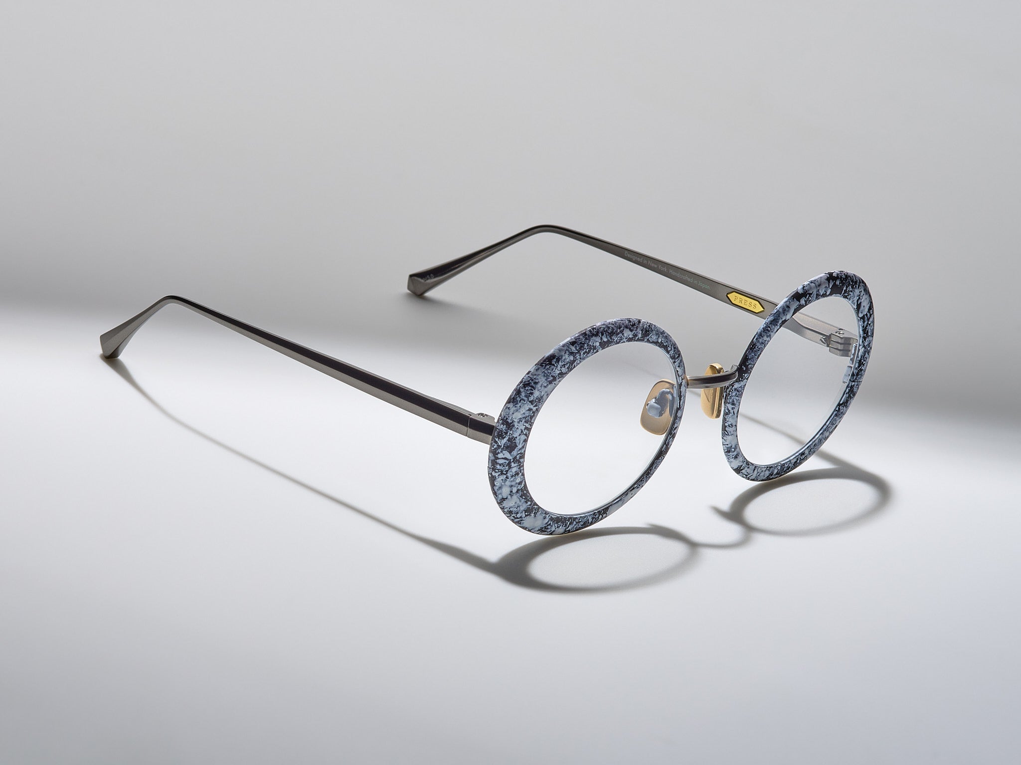Roadster Marble Optical White Marble / Ruthenium - ST008 #color_white-marble-ruthenium-st008