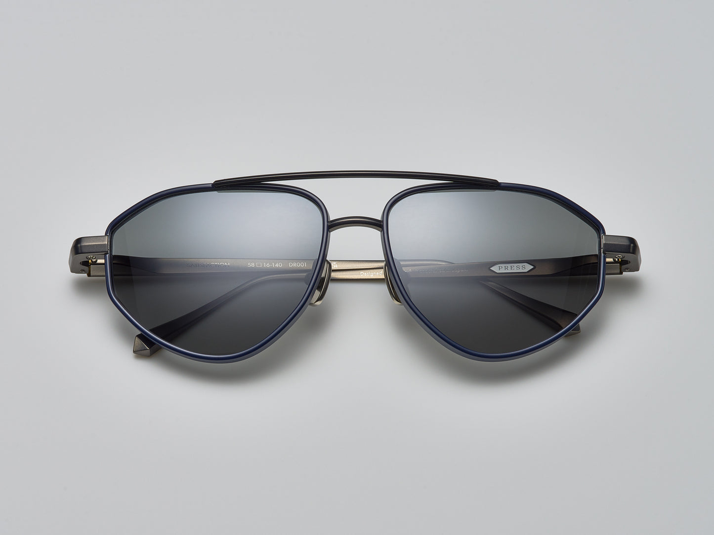 Satisfaction Shiny Navy / Matte Navy / Matte Ruthenium - DR001 #color_shiny-navy-matte-navy-matte-ruthenium-dr001