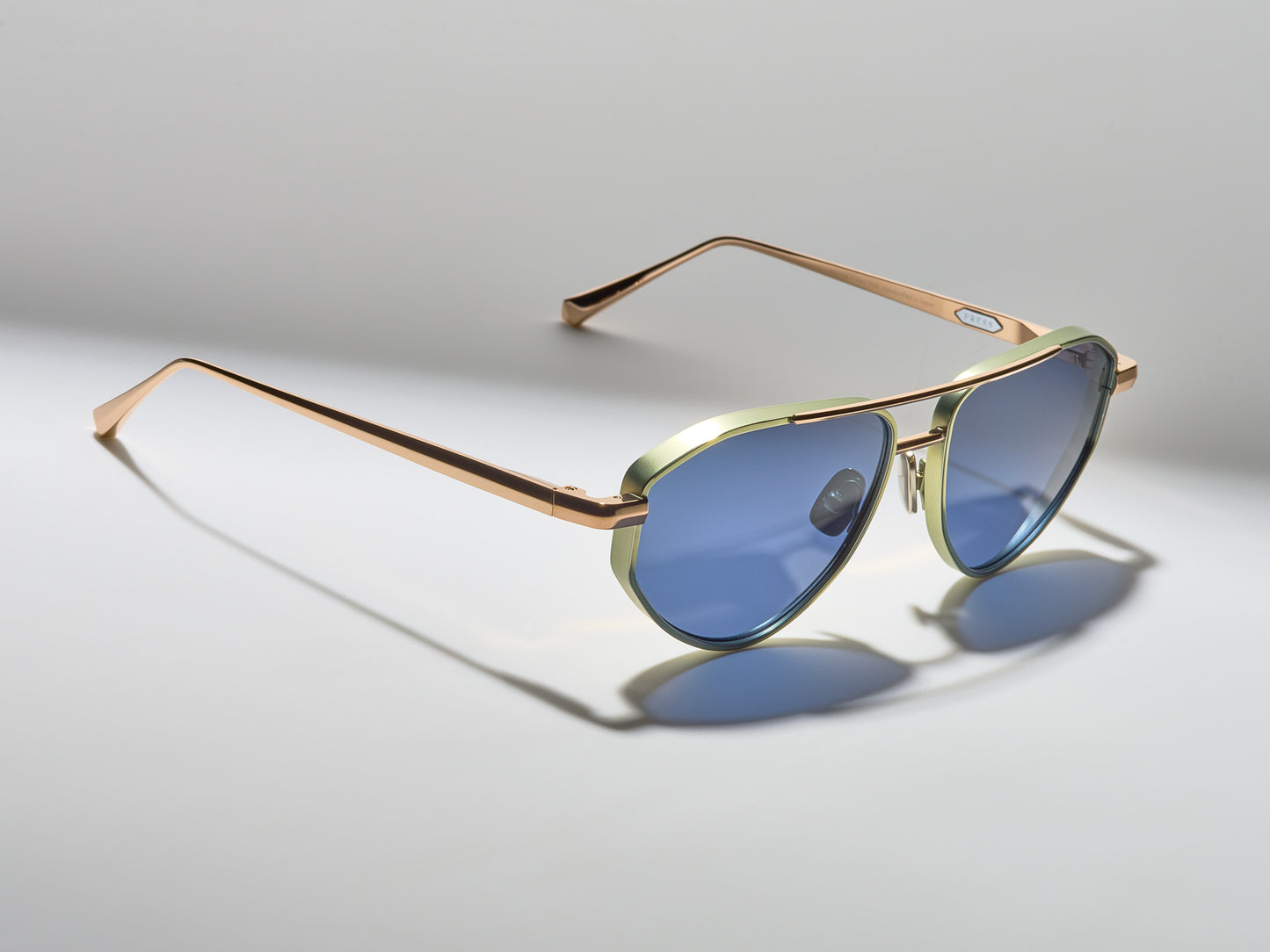 Satisfaction Shiny Cascade Green / Shiny Rose Gold / Matte Cascade Green - DR005 #color_shiny-cascade-green-shiny-rose-gold-matte-cascade-green-dr005