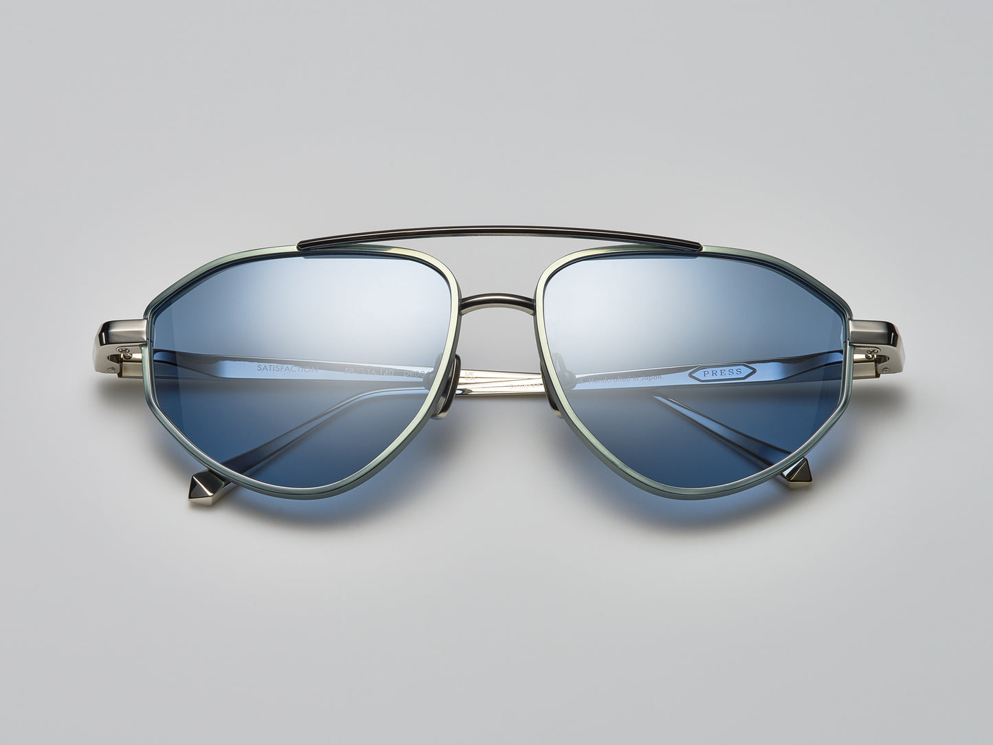 Satisfaction Shiny Nassau Blue / Shiny Palladium / Matte Nassau Blue - DR006 #color_shiny-nassau-blue-shiny-palladium-matte-nassau-blue-dr006