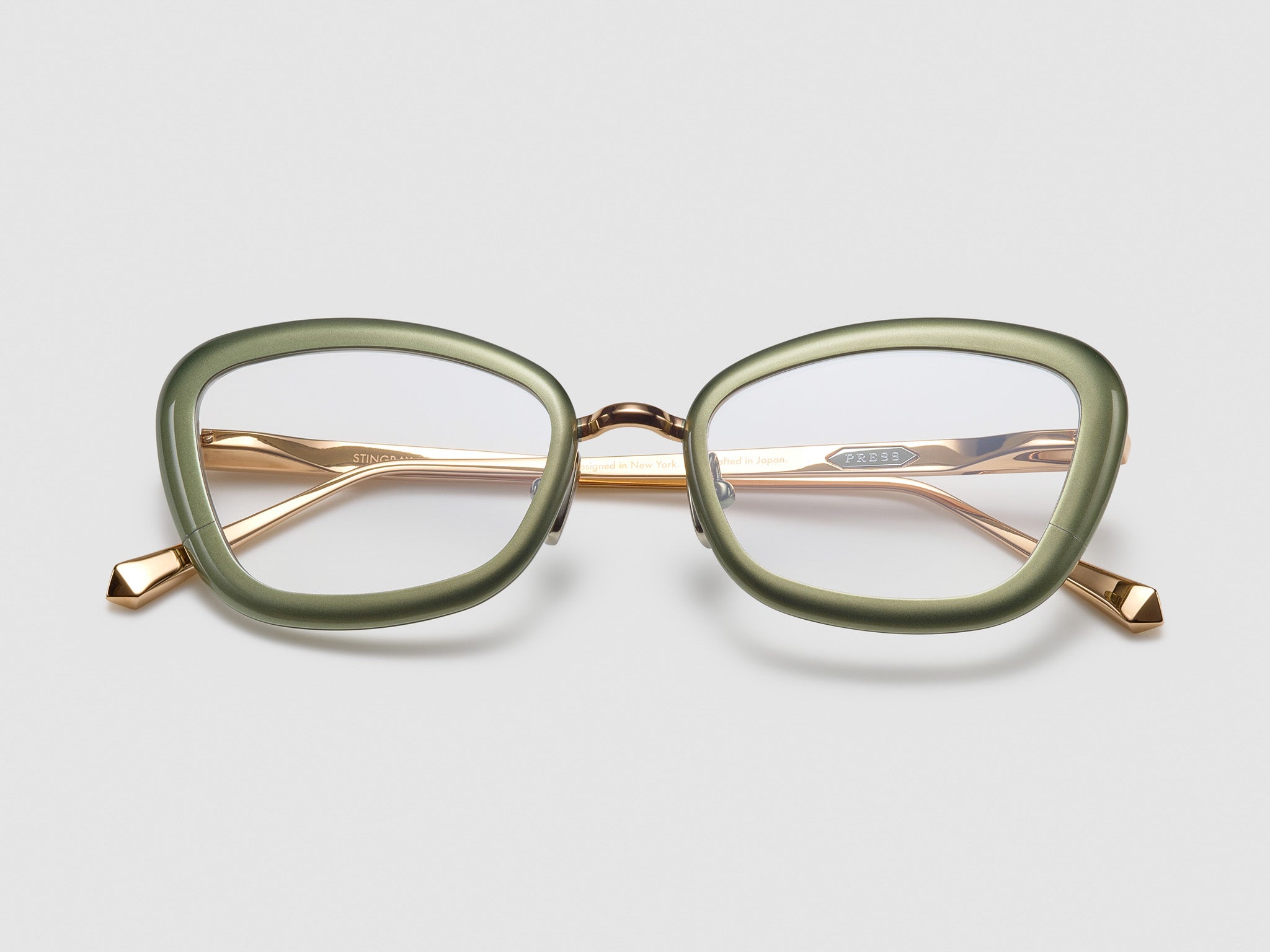Stingray Optical Cascade Green / Rose Gold - ST005 #color_cascade-green-rose-gold-st005