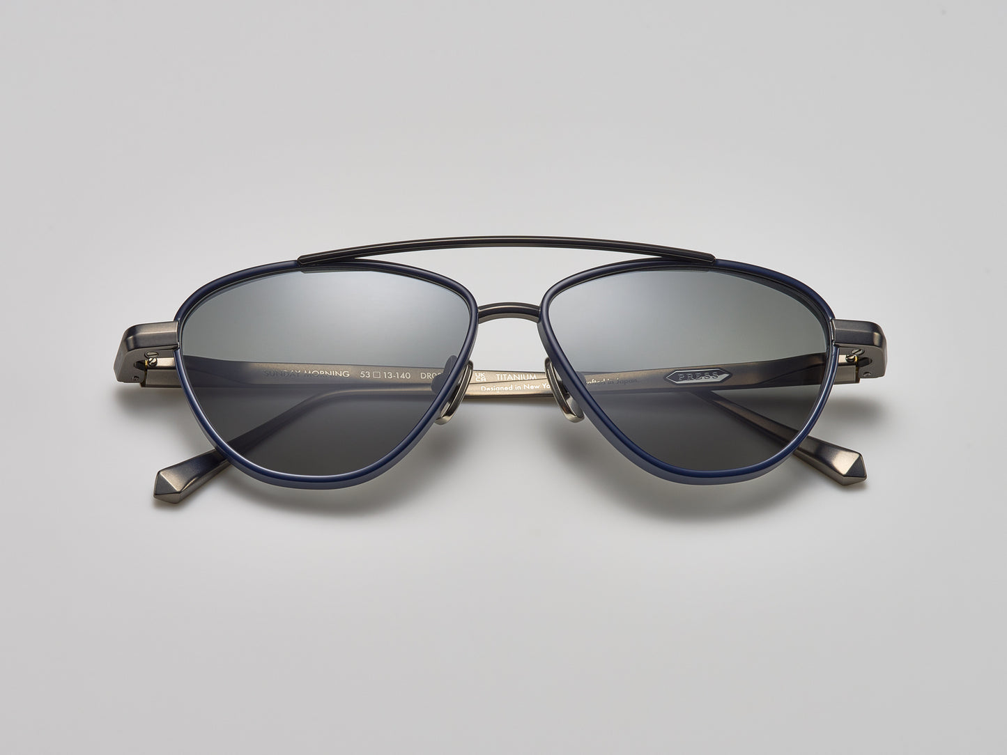 Sunday Morning Shiny Navy / Matte Navy / Matte Ruthenium - DR001 #color_shiny-navy-matte-navy-matte-ruthenium-dr001