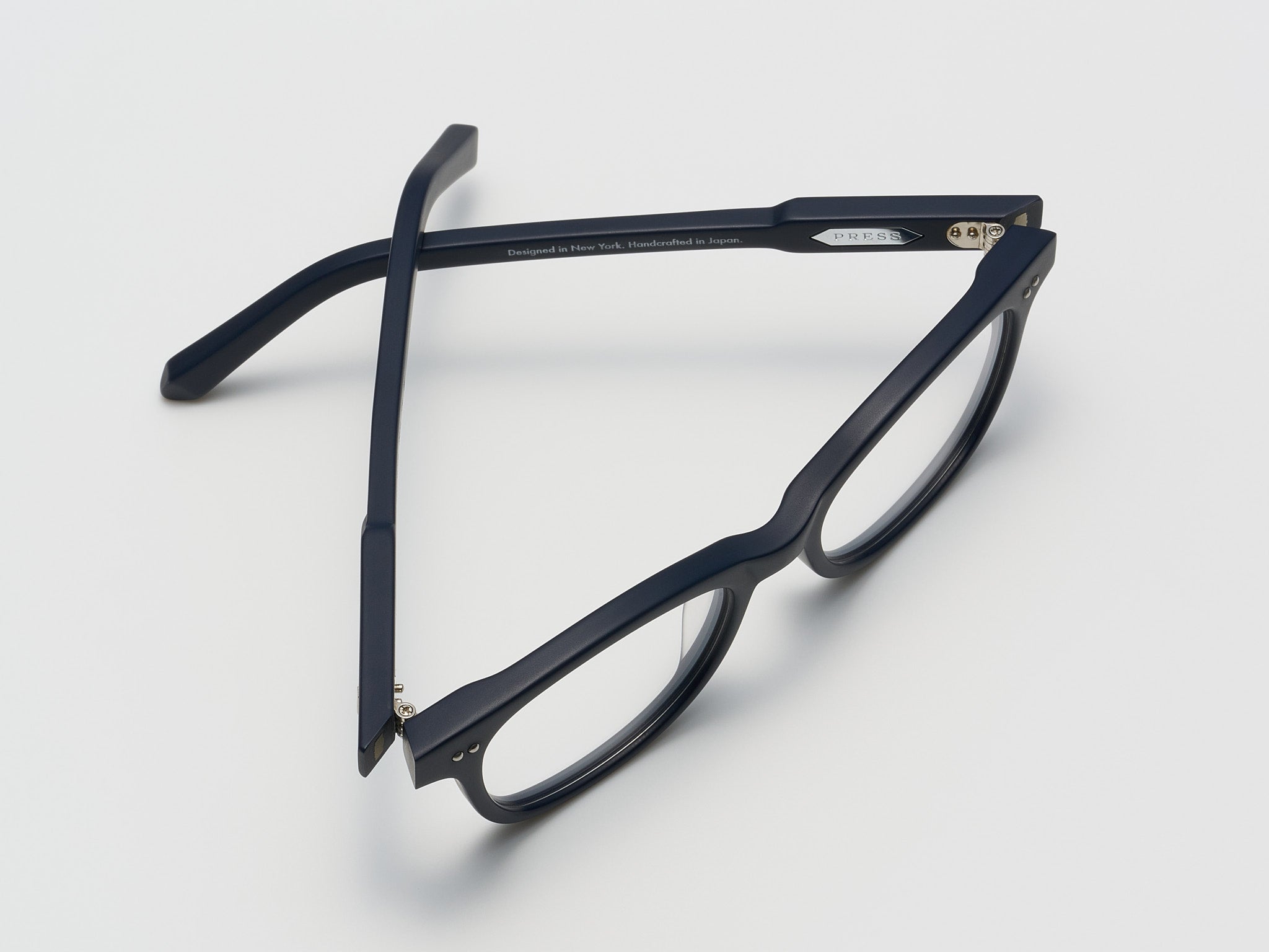 The Bribe Optical Matte Navy / Silver - TI014 #color_matte-navy-silver-ti014