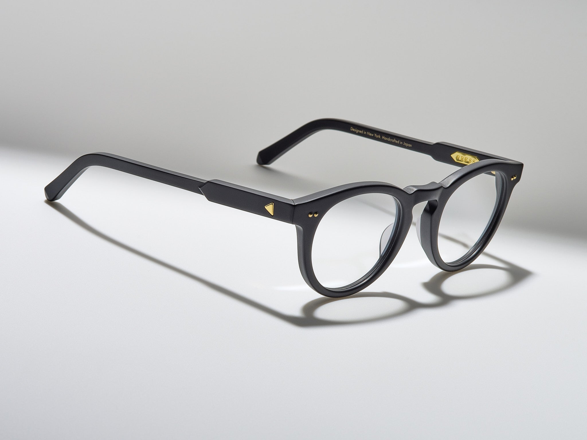 The Chairman Optical Matte Black / Gold - TI001 #color_matte-black-gold-ti001