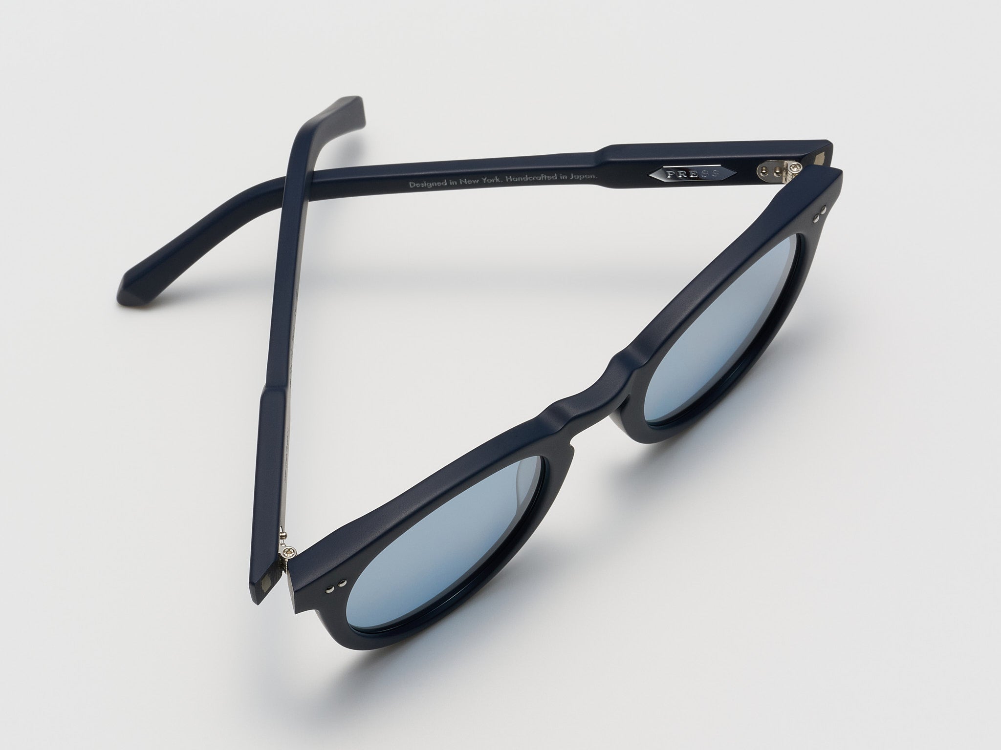 The Chairman Matte Navy / Silver - TI014 #color_matte-navy-silver-ti014
