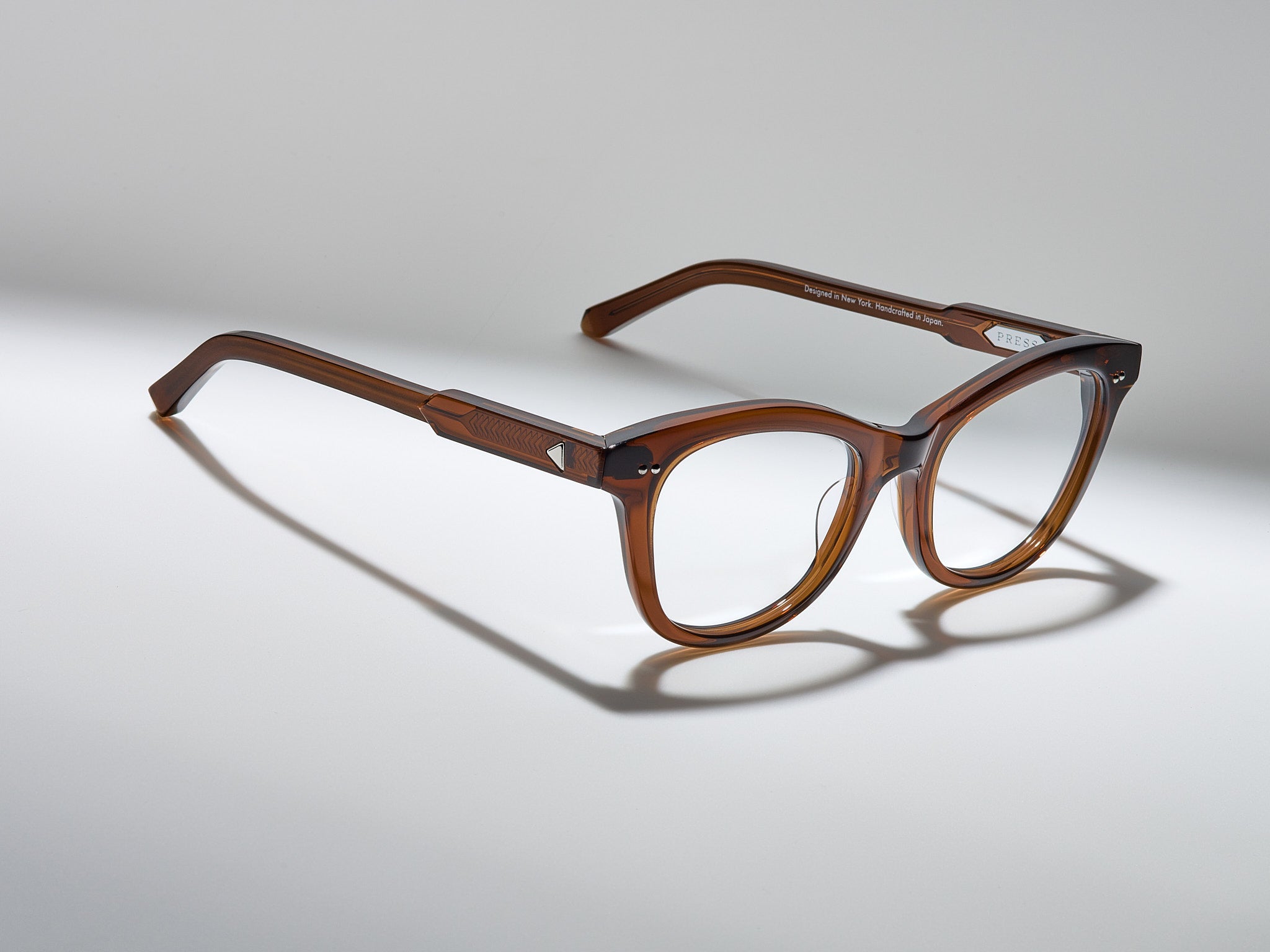 The Charade Optical Cognac / Silver - TI005 #color_cognac-silver-ti005