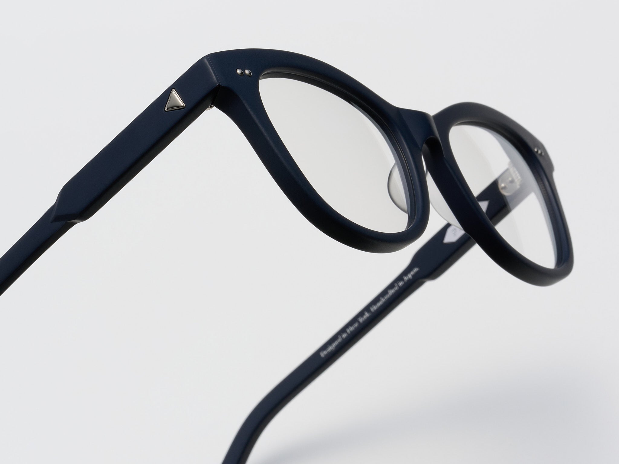 The Charade Optical Matte Navy / Silver - TI014 #color_matte-navy-silver-ti014