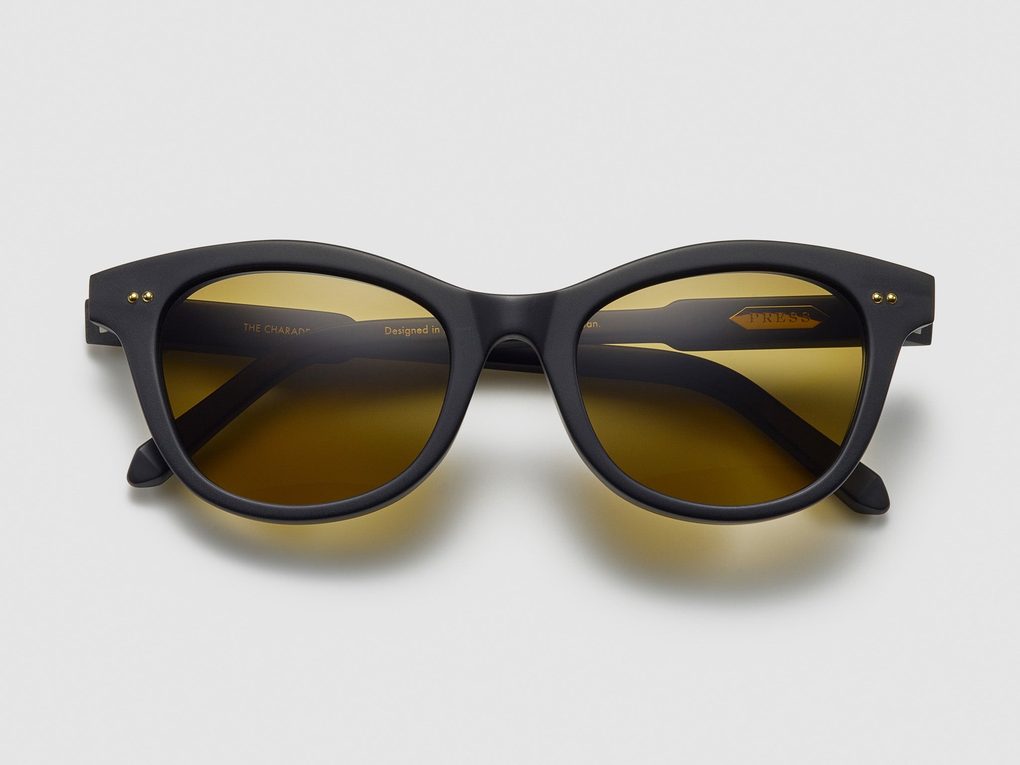 The Charade Matte Black / Gold - TI001 #color_matte-black-gold-ti001
