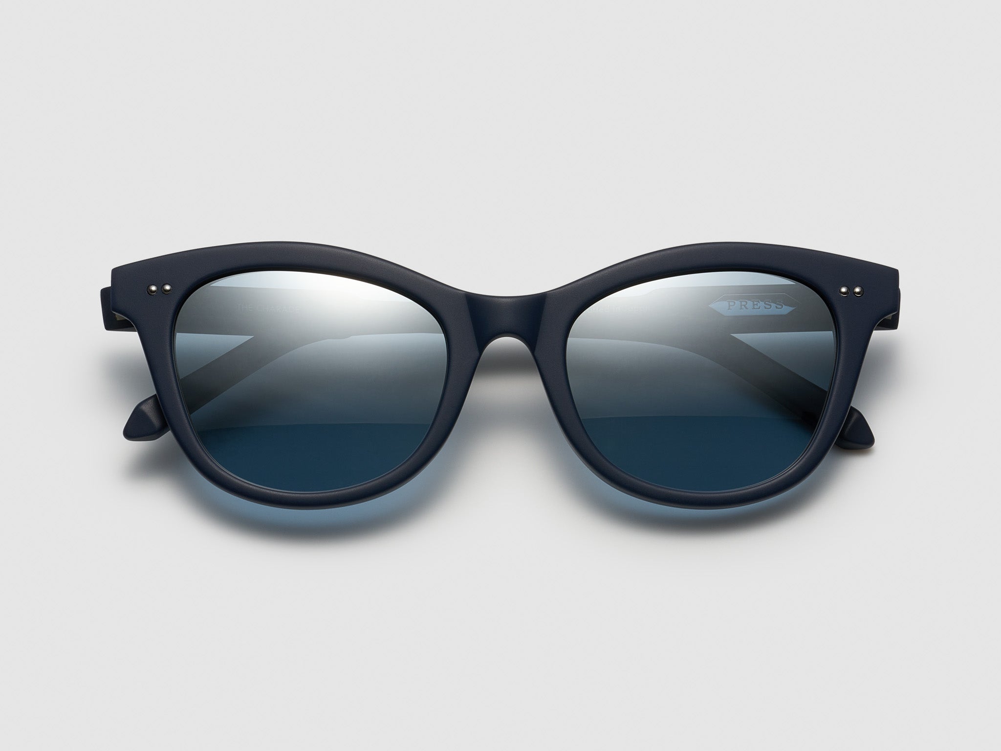 The Charade Matte Navy / Silver - TI014 #color_matte-navy-silver-ti014