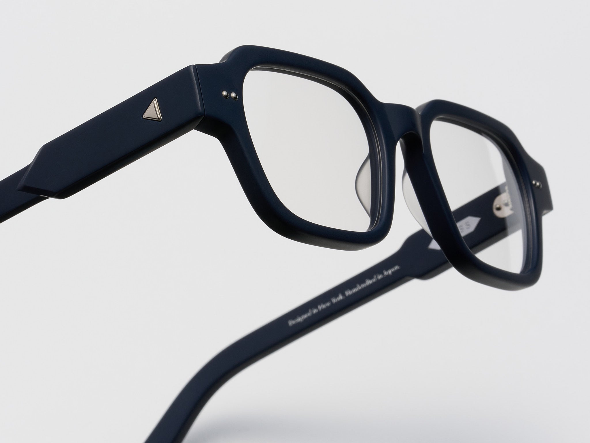 The Face Optical Matte Navy / Silver - TI014 #color_matte-navy-silver-ti014
