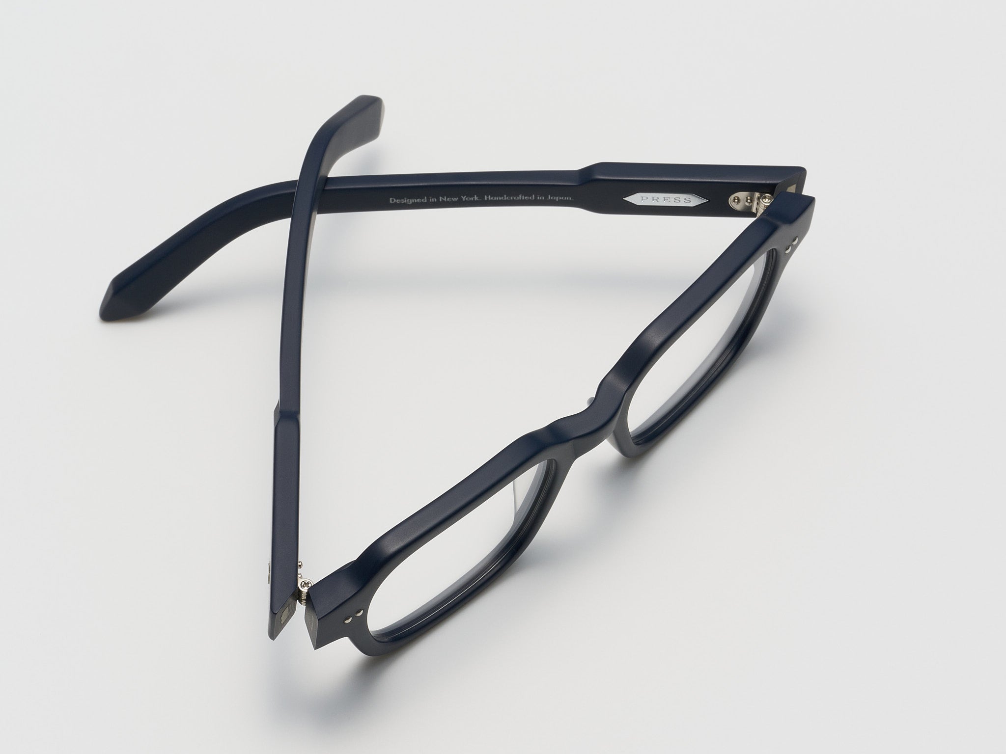 The Face Optical Matte Navy / Silver - TI014 #color_matte-navy-silver-ti014