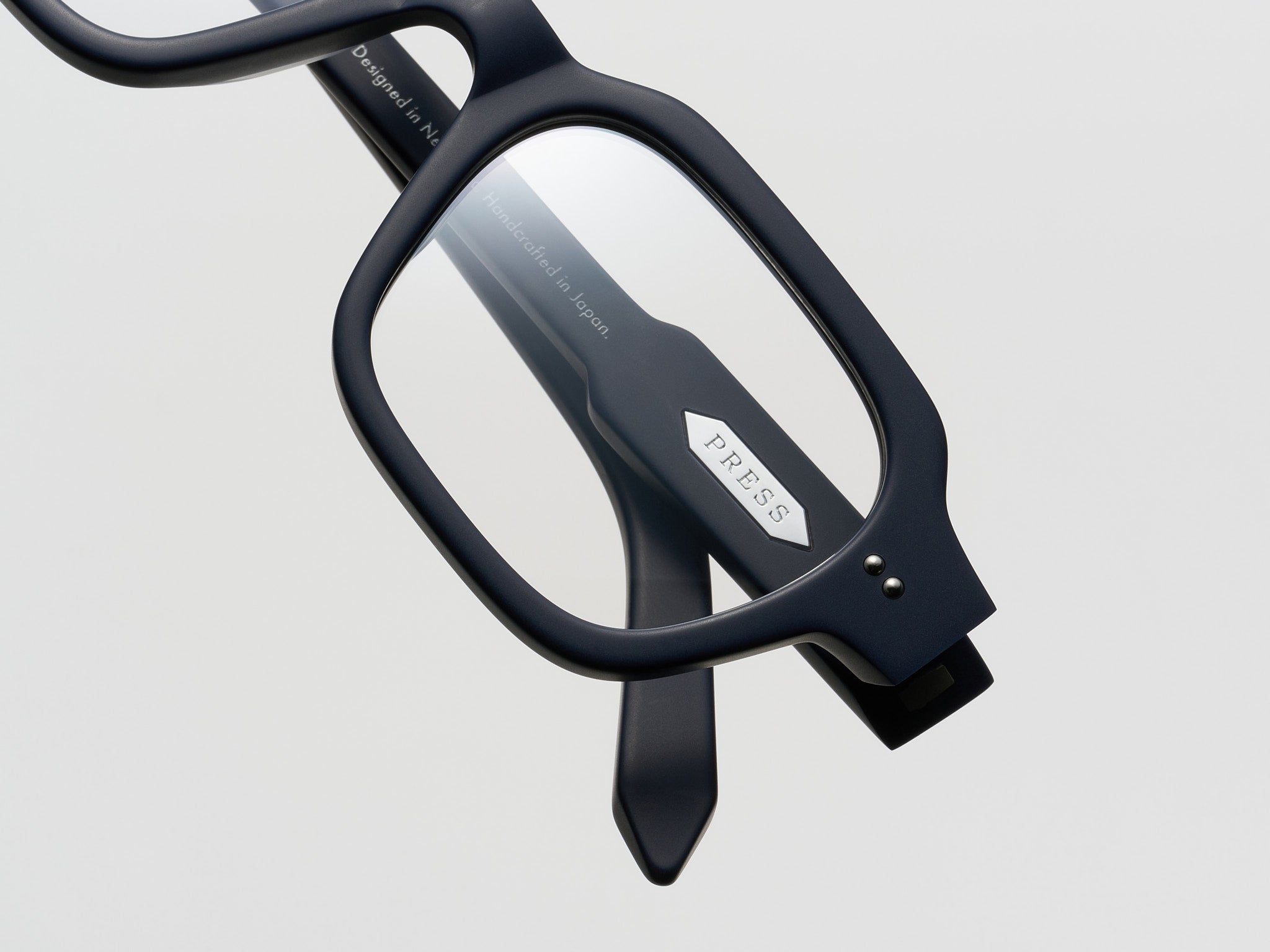 The Face Optical Matte Navy / Silver - TI014 #color_matte-navy-silver-ti014