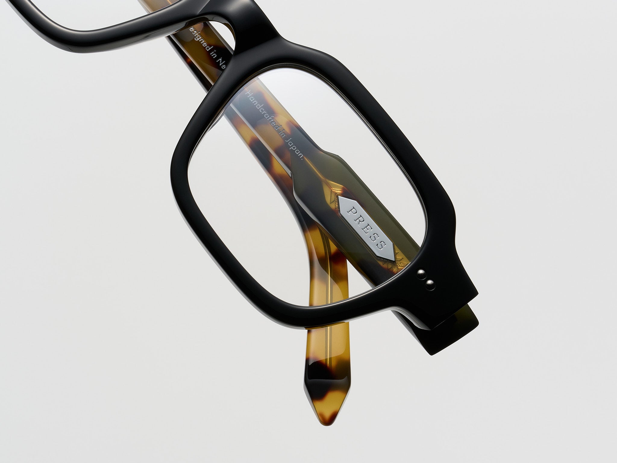 The Face Optical Black Tortoise / Silver - TI015 #color_black-tortoise-silver-ti015