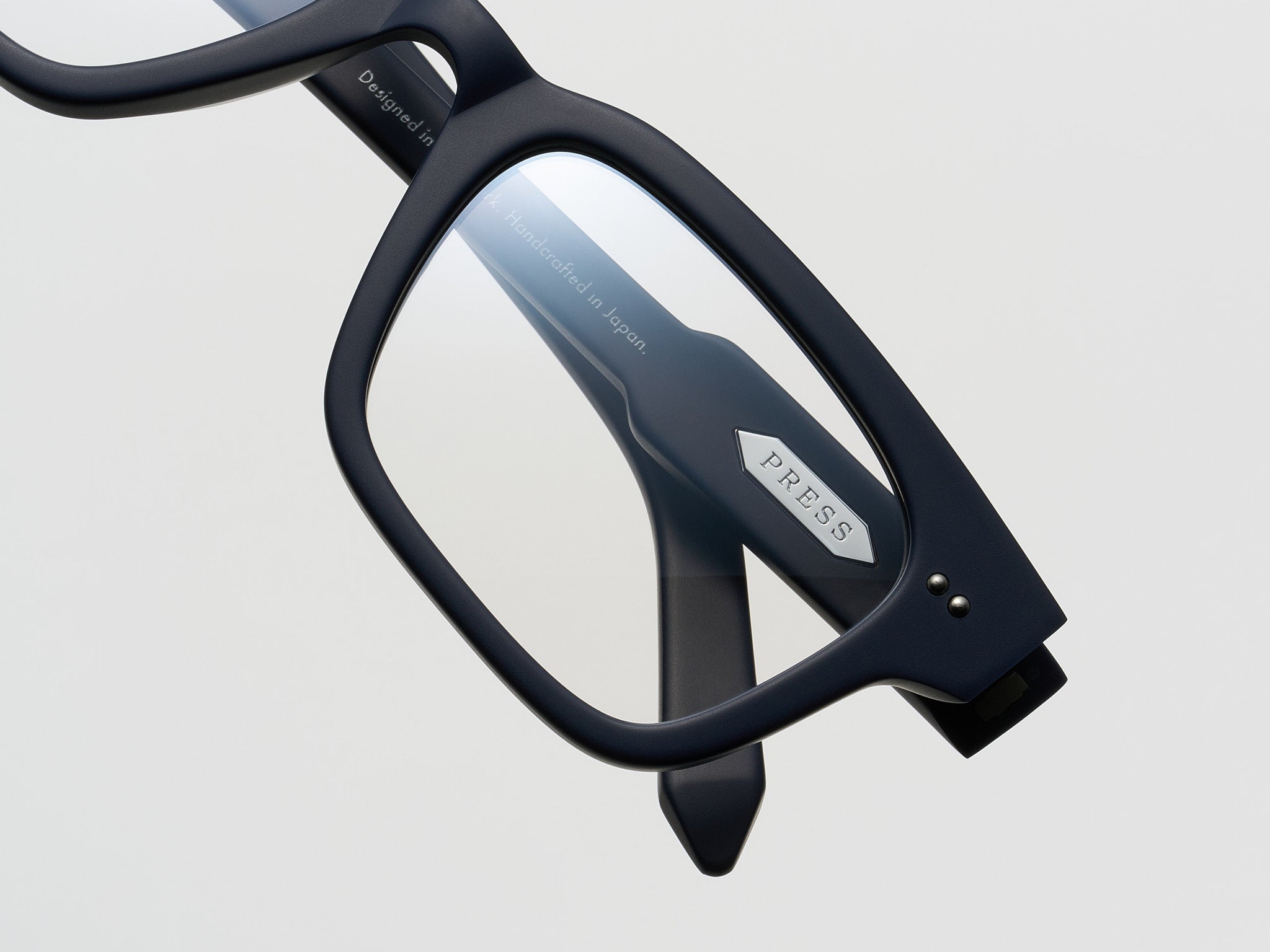 The Genius Optical Matte Navy / Silver - TI014 #color_matte-navy-silver-ti014