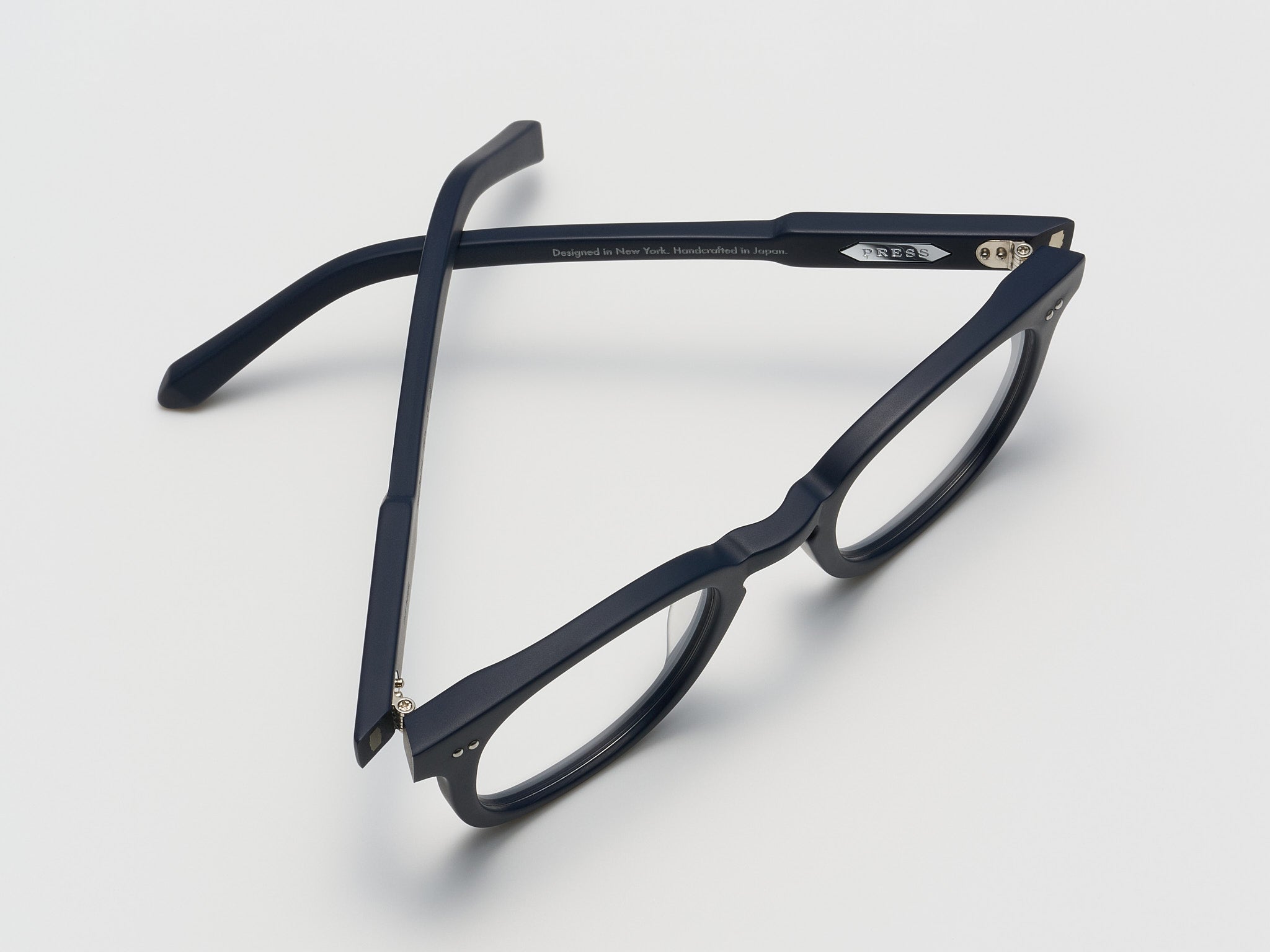 The Rebel Optical Matte Navy / Silver - TI014 #color_matte-navy-silver-ti014