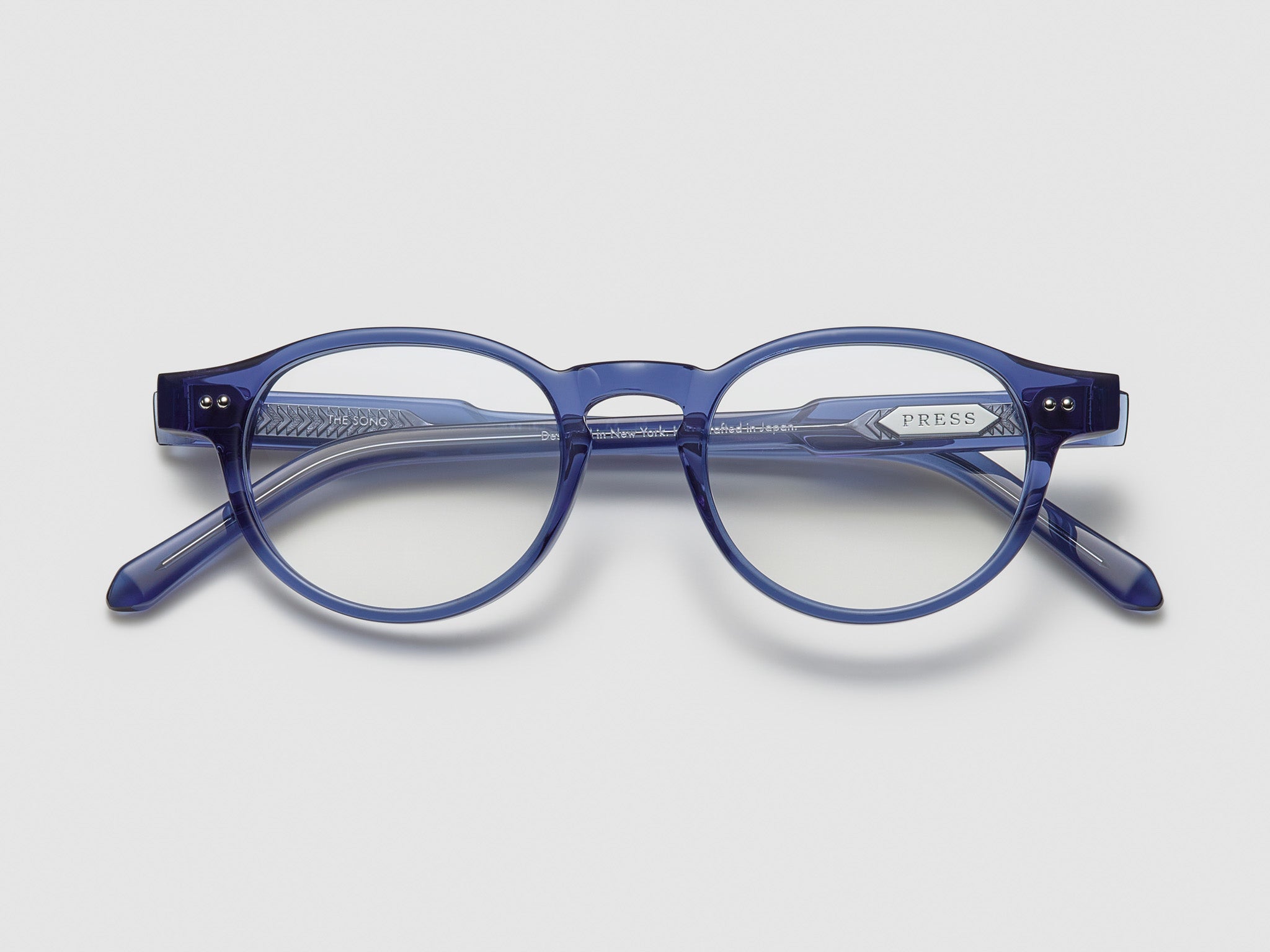 The Song Optical Blue Crystal / Silver - TI002 #color_blue-crystal-silver-ti002