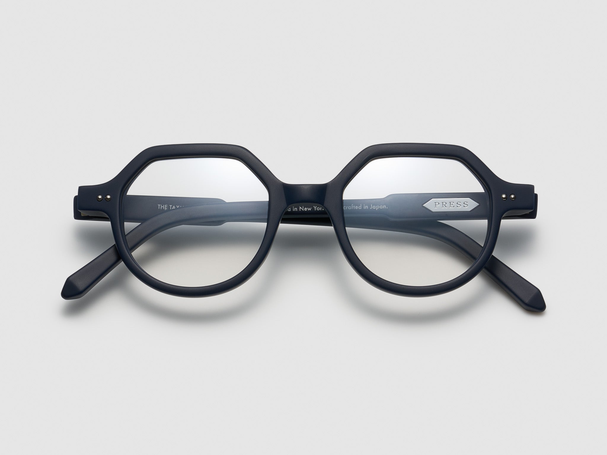 The Taxman Optical Matte Navy / Silver - TI014 #color_matte-navy-silver-ti014