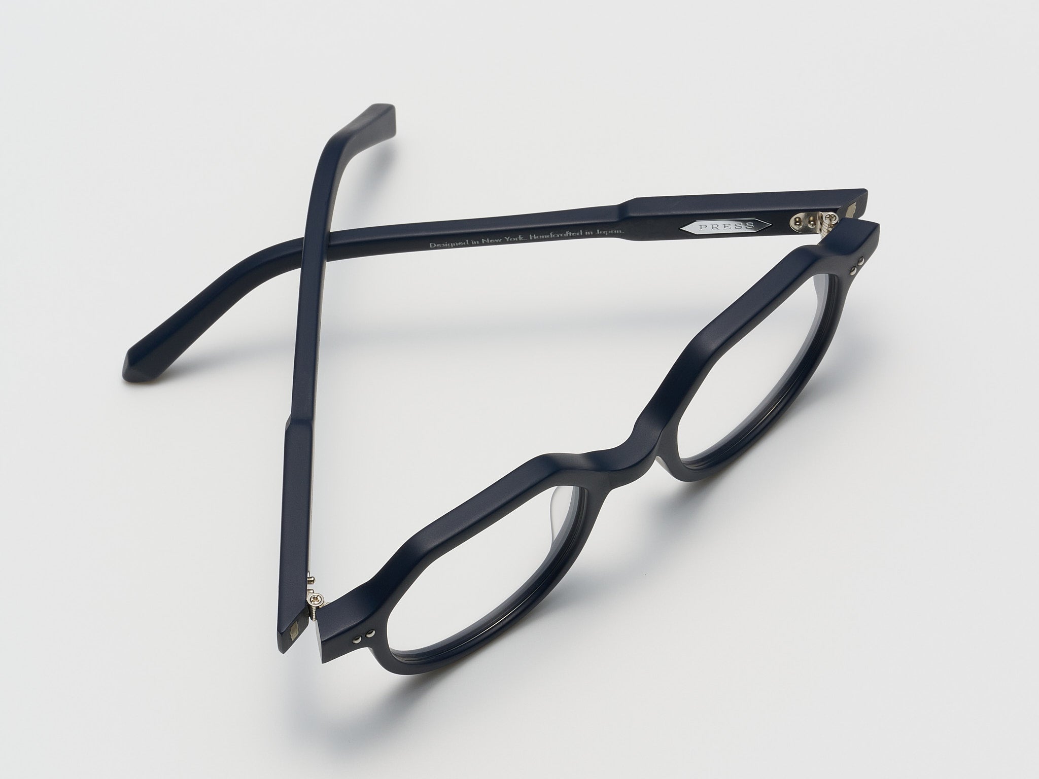 The Taxman Optical Matte Navy / Silver - TI014 #color_matte-navy-silver-ti014