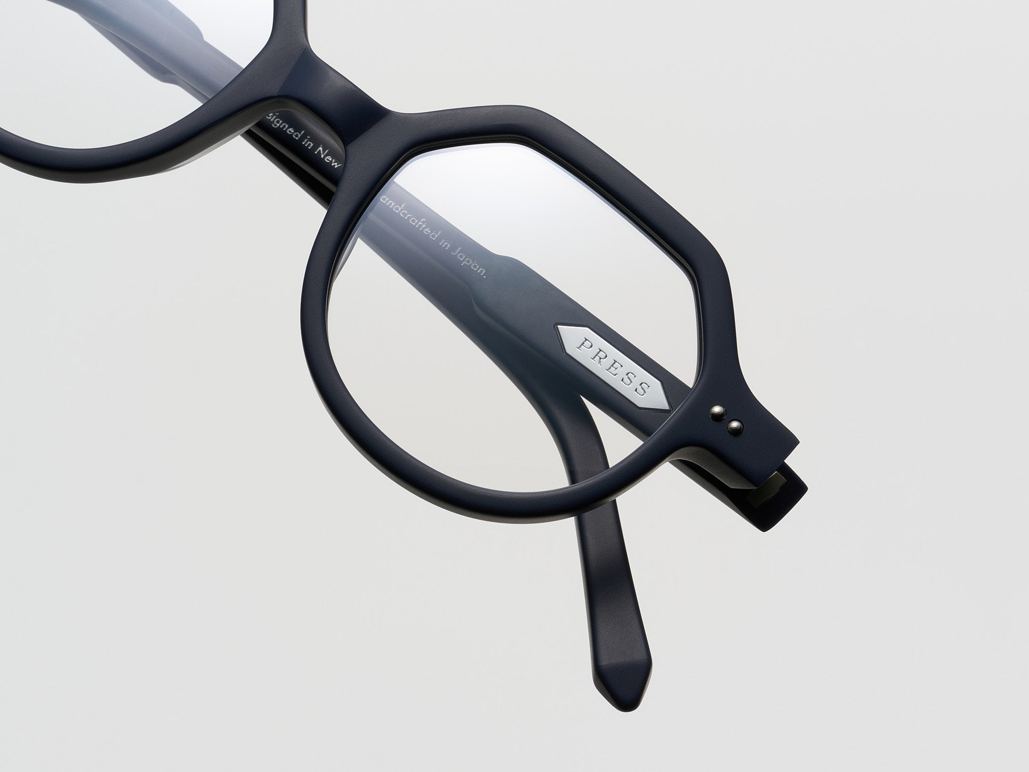 The Taxman Optical Matte Navy / Silver - TI014 #color_matte-navy-silver-ti014
