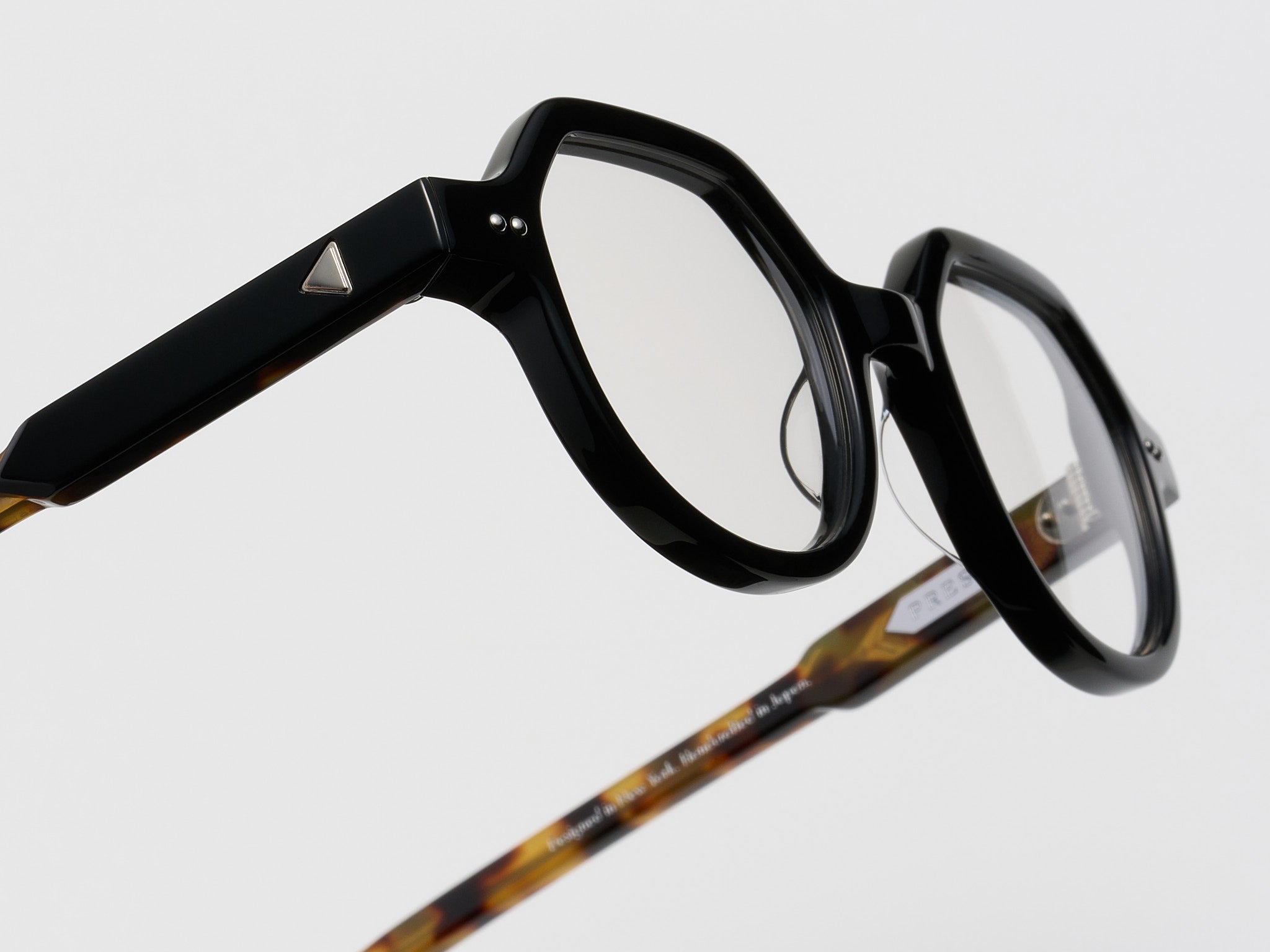 The Taxman Optical Black Tortoise / Silver - TI015 #color_black-tortoise-silver-ti015