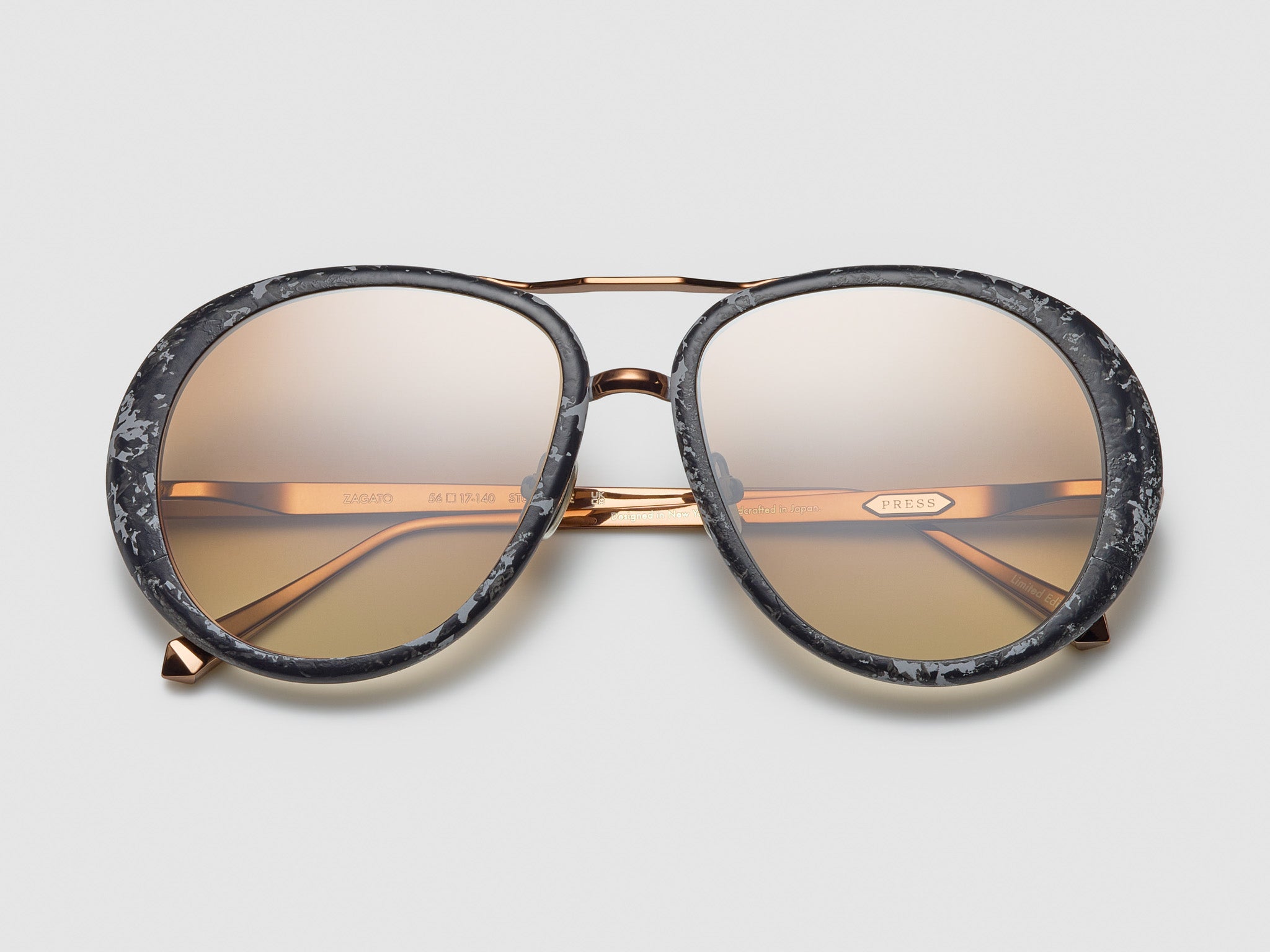 Zagato Marble Black Marble / Rose Gold - ST007 #color_black-marble-rose-gold-st007