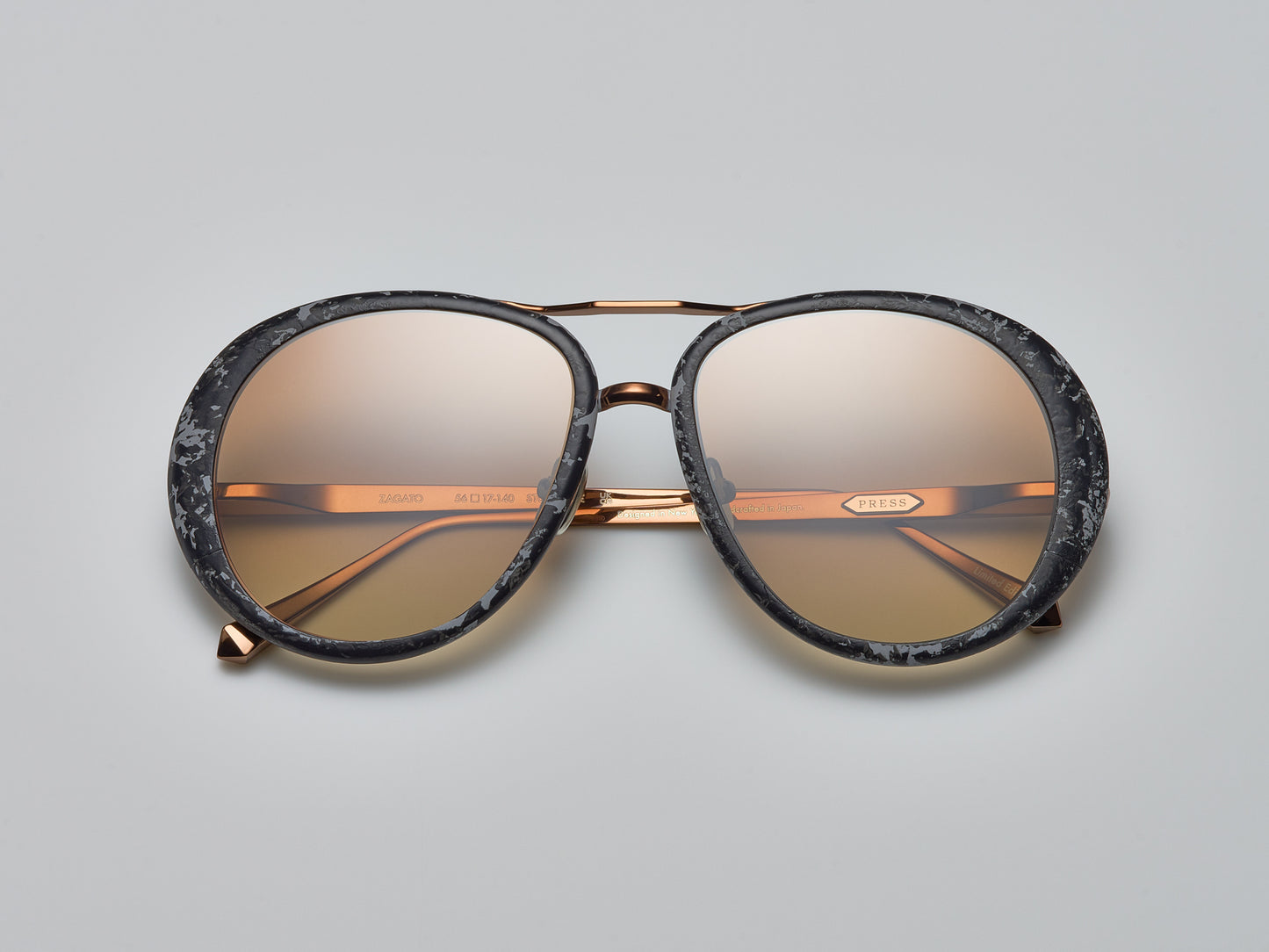 Zagato Marble Black Marble / Rose Gold - ST007 #color_black-marble-rose-gold-st007