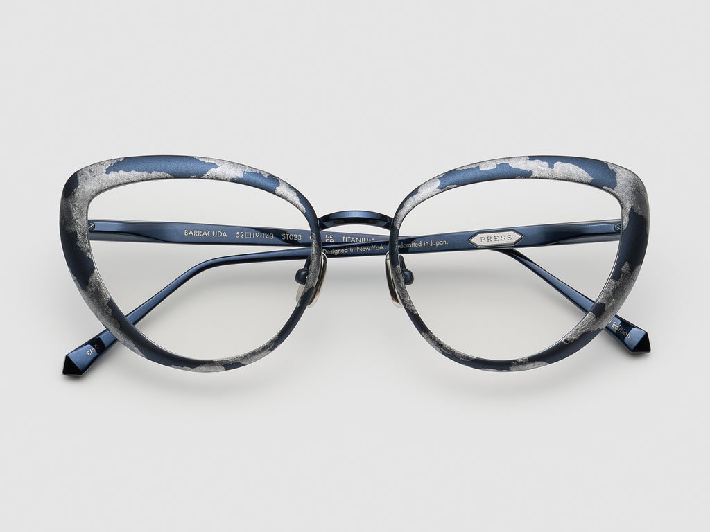 Barracuda Gold Leaf Optical Navy Platinum Leaf - ST023 #color_navy-platinum-leaf-st023