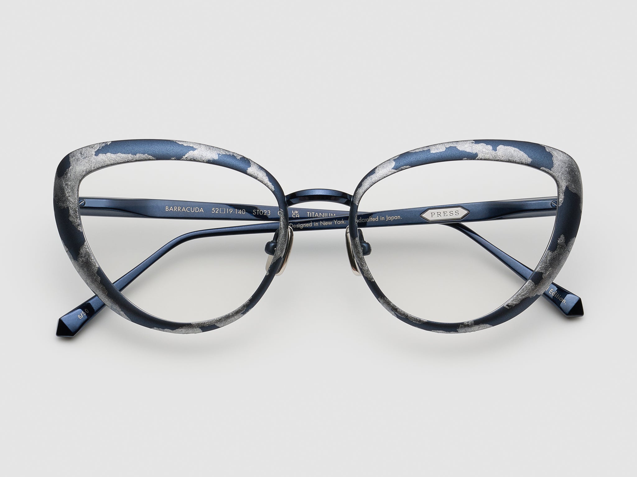 Barracuda Gold Leaf Optical Navy Platinum Leaf - ST023 #color_navy-platinum-leaf-st023