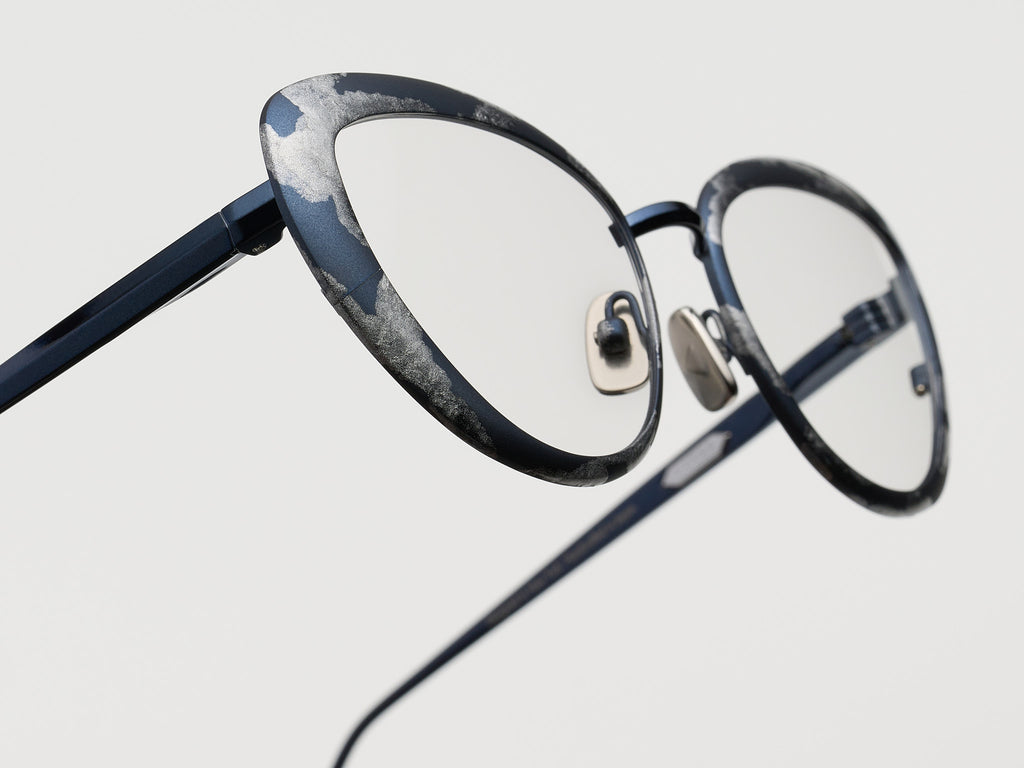Barracuda Gold Leaf Optical Navy Platinum Leaf - ST023 #color_navy-platinum-leaf-st023