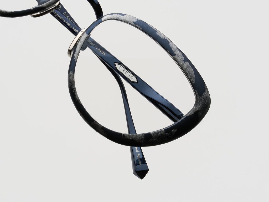 Barracuda Gold Leaf Optical Navy Platinum Leaf - ST023 #color_navy-platinum-leaf-st023