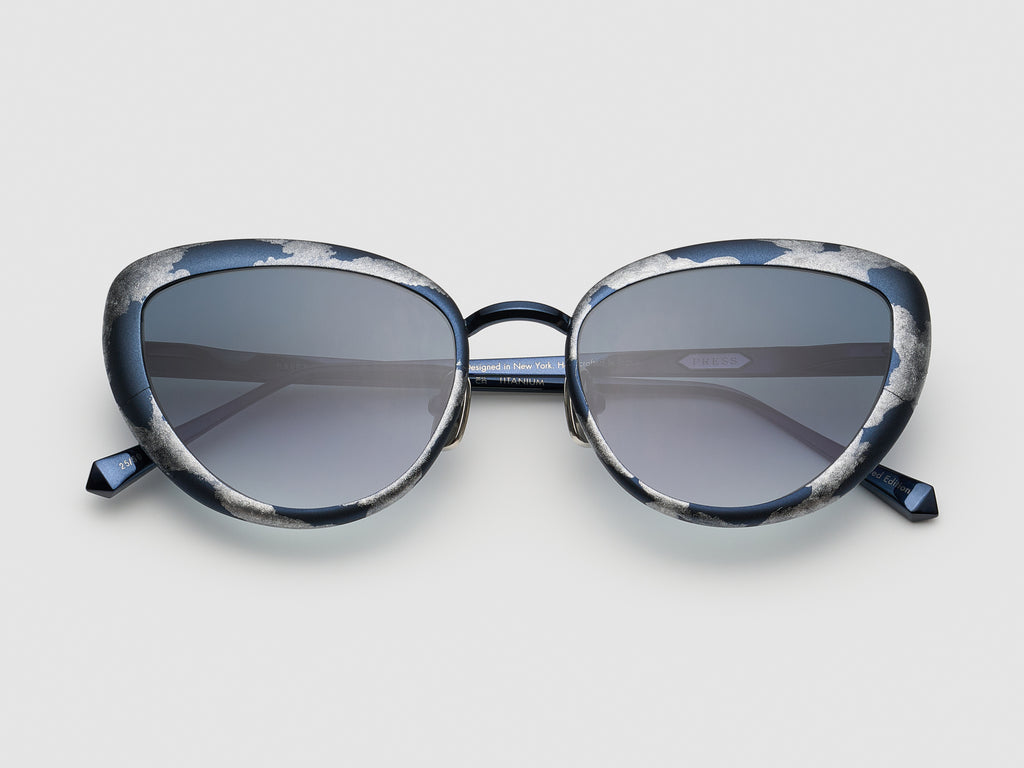 Barracuda Gold Leaf Navy Platinum Leaf - ST023 #color_navy-platinum-leaf-st023
