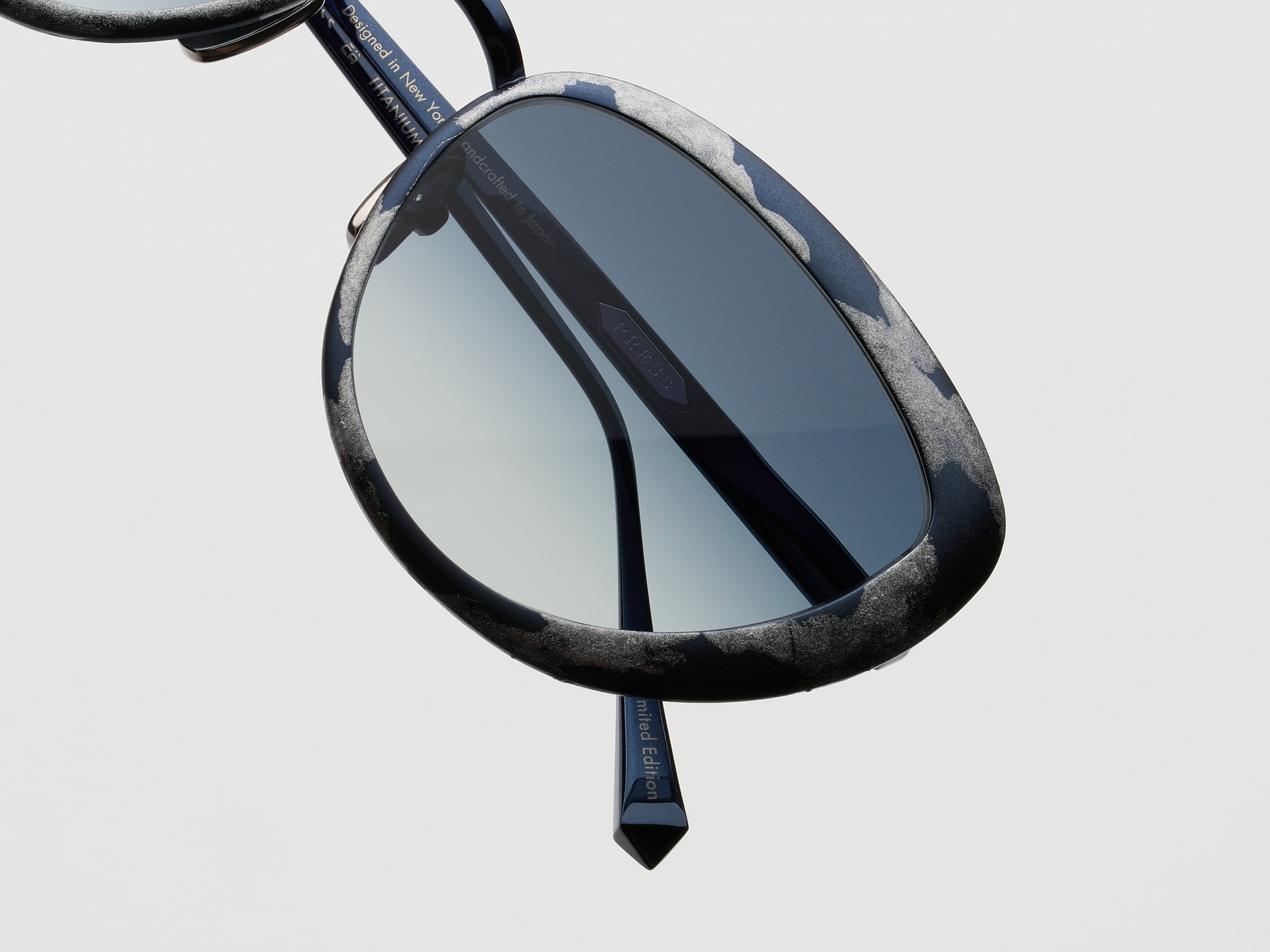 Barracuda Gold Leaf Navy Platinum Leaf - ST023 #color_navy-platinum-leaf-st023