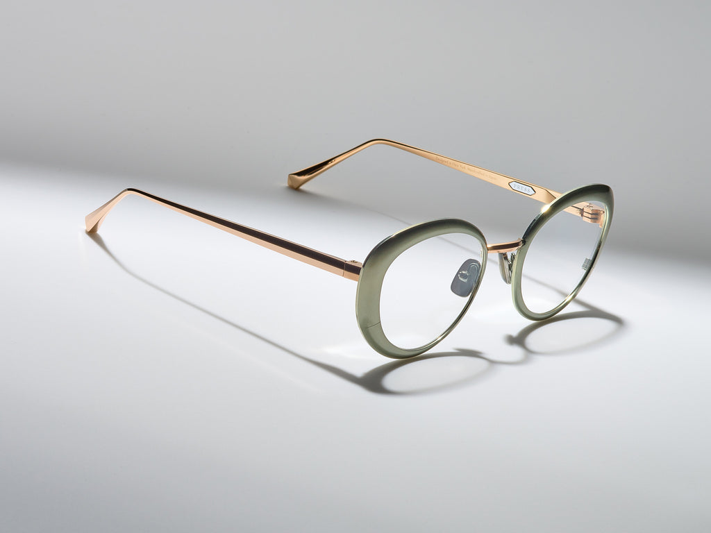 Bel Air Optical Cascade Green / Rose Gold - ST005 #color_cascade-green-rose-gold-st005