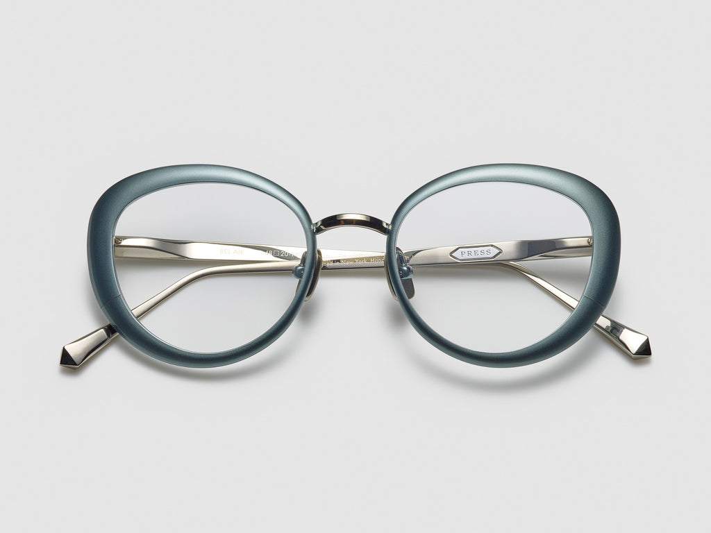 Bel Air Optical Nassau Blue / Palladium - ST006 #color_nassau-blue-palladium-st006