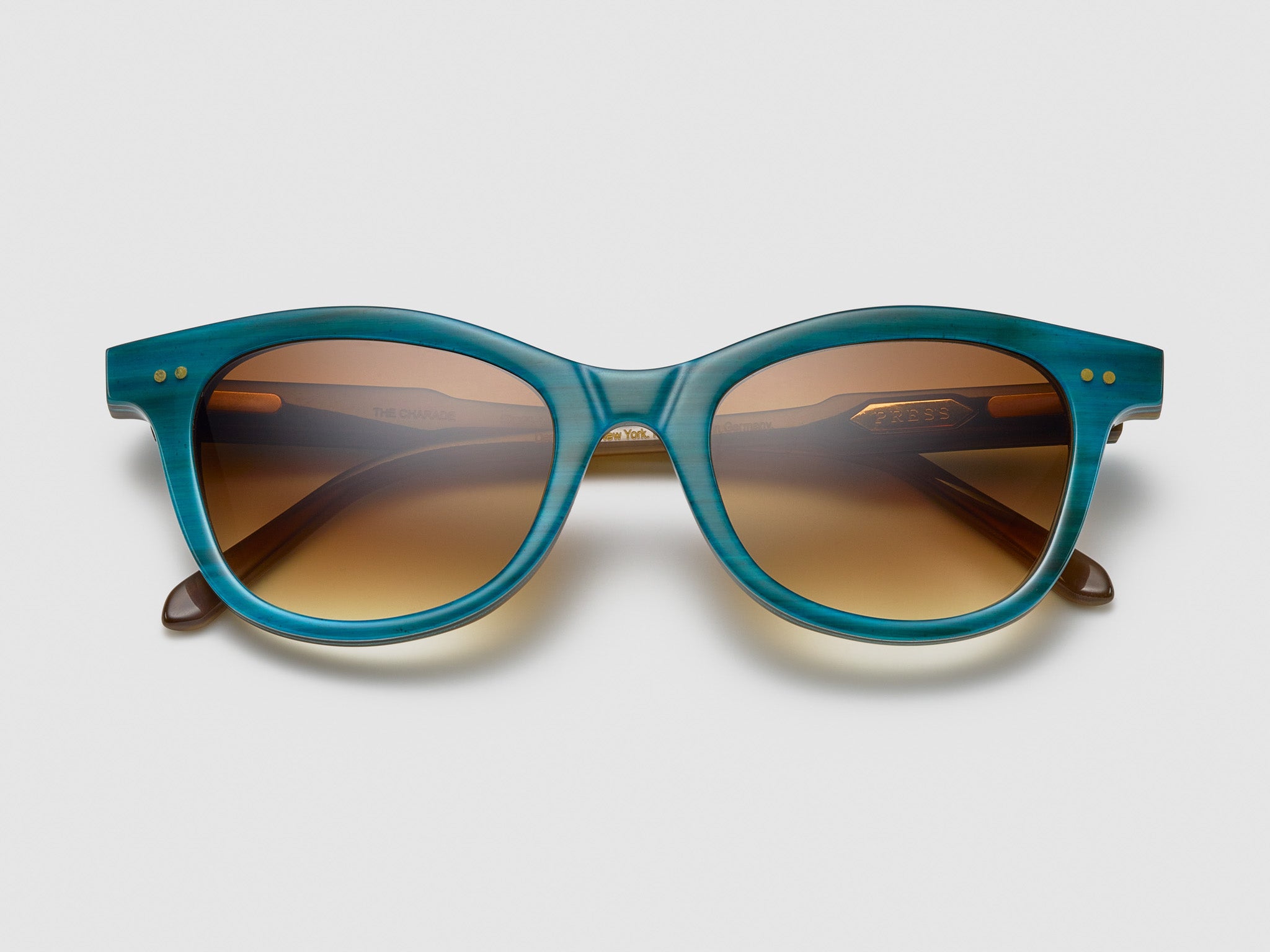 The Charade Horn Teal Stack - JP004 #color_teal-stack-jp004