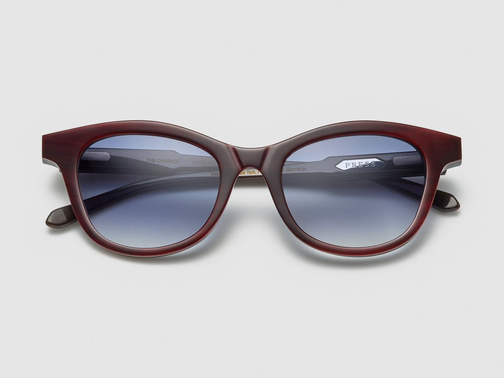The Charade Horn Burgundy Stack - JP007 #color_burgundy-stack-jp007