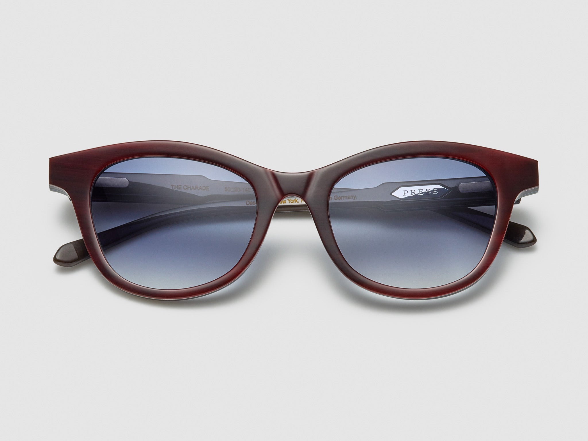 The Charade Horn Burgundy Stack - JP007 #color_burgundy-stack-jp007