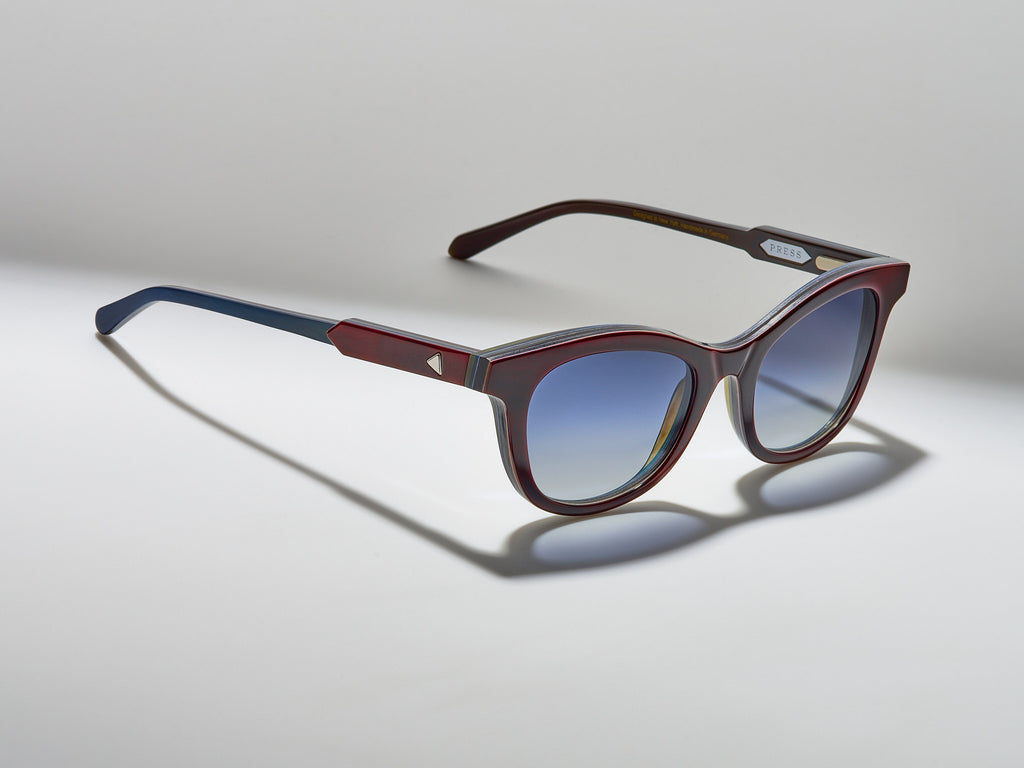 The Charade Horn Burgundy Stack - JP007 #color_burgundy-stack-jp007