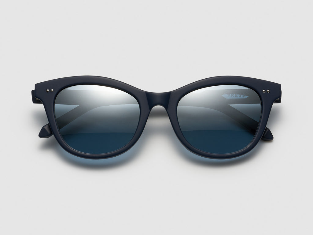 The Charade Matte Navy / Silver - TI014 #color_matte-navy-silver-ti014