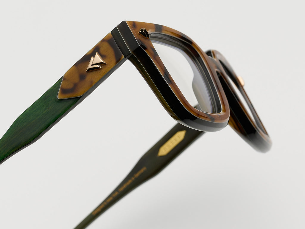 Electric Horn Spotty Tortoise / Hunter - JP028 #color_spotty-tortoise-hunter-jp028