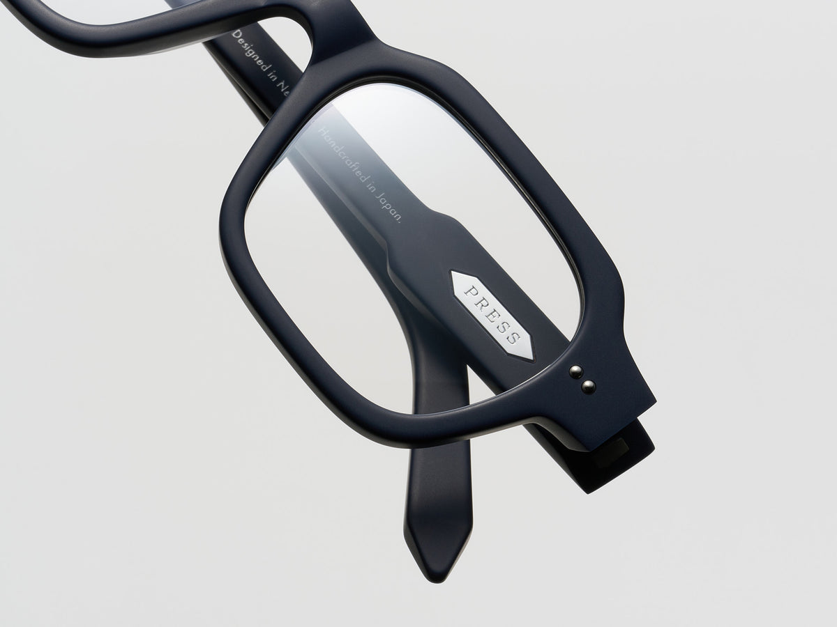The Face Optical Matte Navy / Silver - TI014 #color_matte-navy-silver-ti014