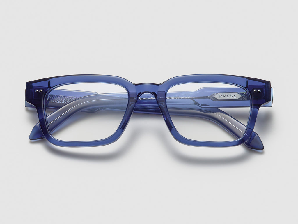 The Genius Optical Blue Crystal / Silver - TI002 #color_blue-crystal-silver-ti002