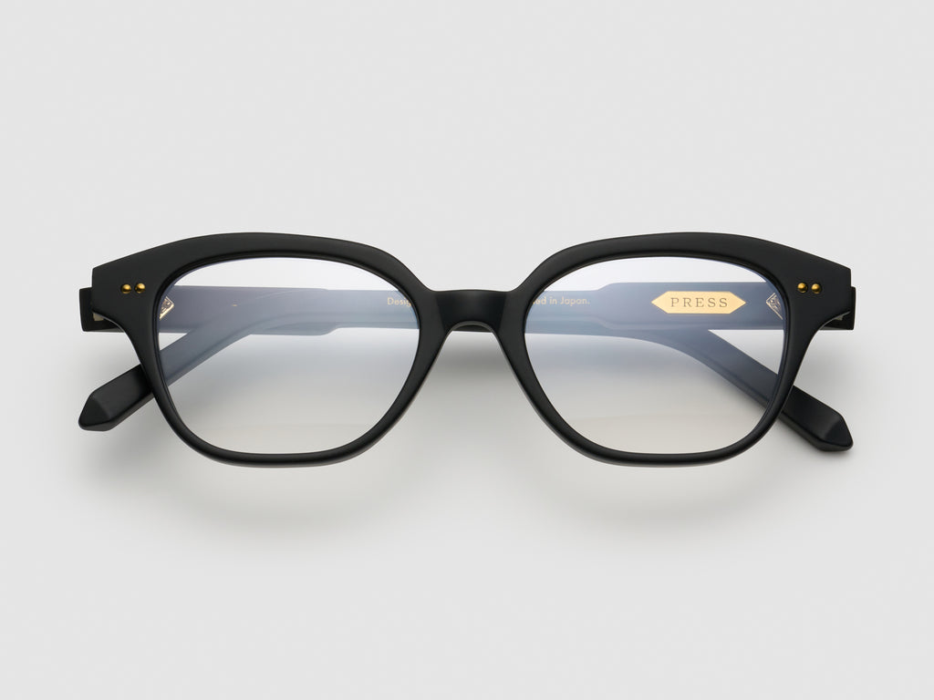 The Hall Optical Matte Black / Gold - TI001 #color_matte-black-gold-ti001