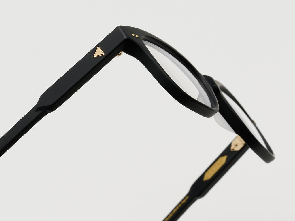 The Hall Optical Matte Black / Gold - TI001 #color_matte-black-gold-ti001