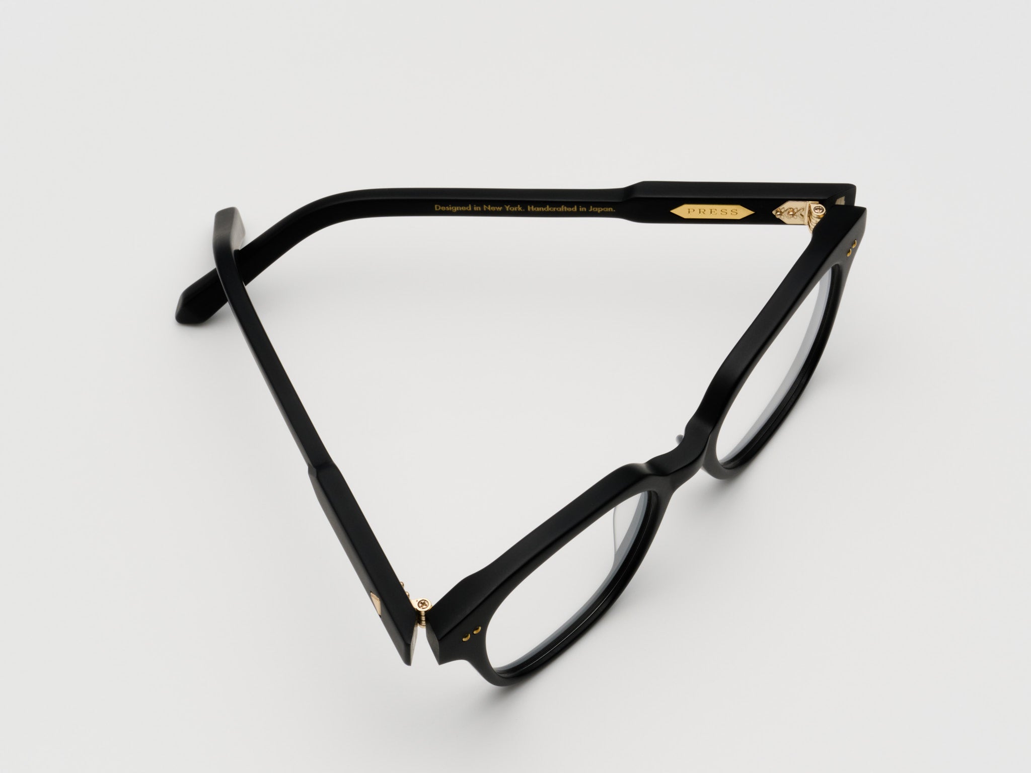 The Hall Optical Matte Black / Gold - TI001 #color_matte-black-gold-ti001
