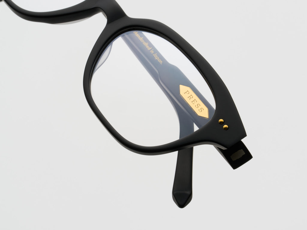 The Hall Optical Matte Black / Gold - TI001 #color_matte-black-gold-ti001