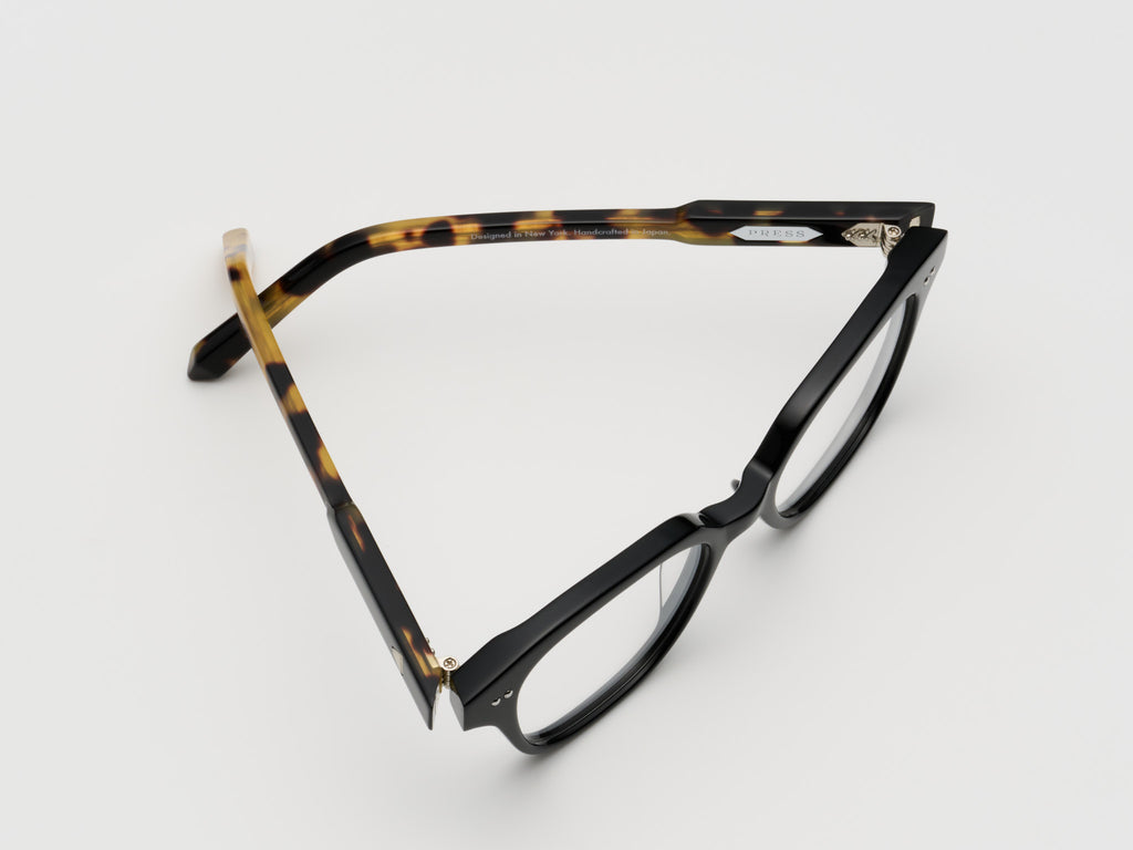 The Hall Optical Black Tortoise / Silver - TI015 #color_black-tortoise-silver-ti015