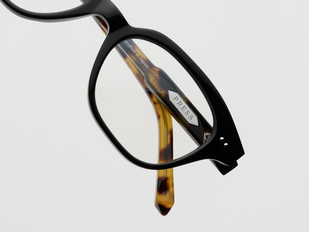 The Hall Optical Black Tortoise / Silver - TI015 #color_black-tortoise-silver-ti015