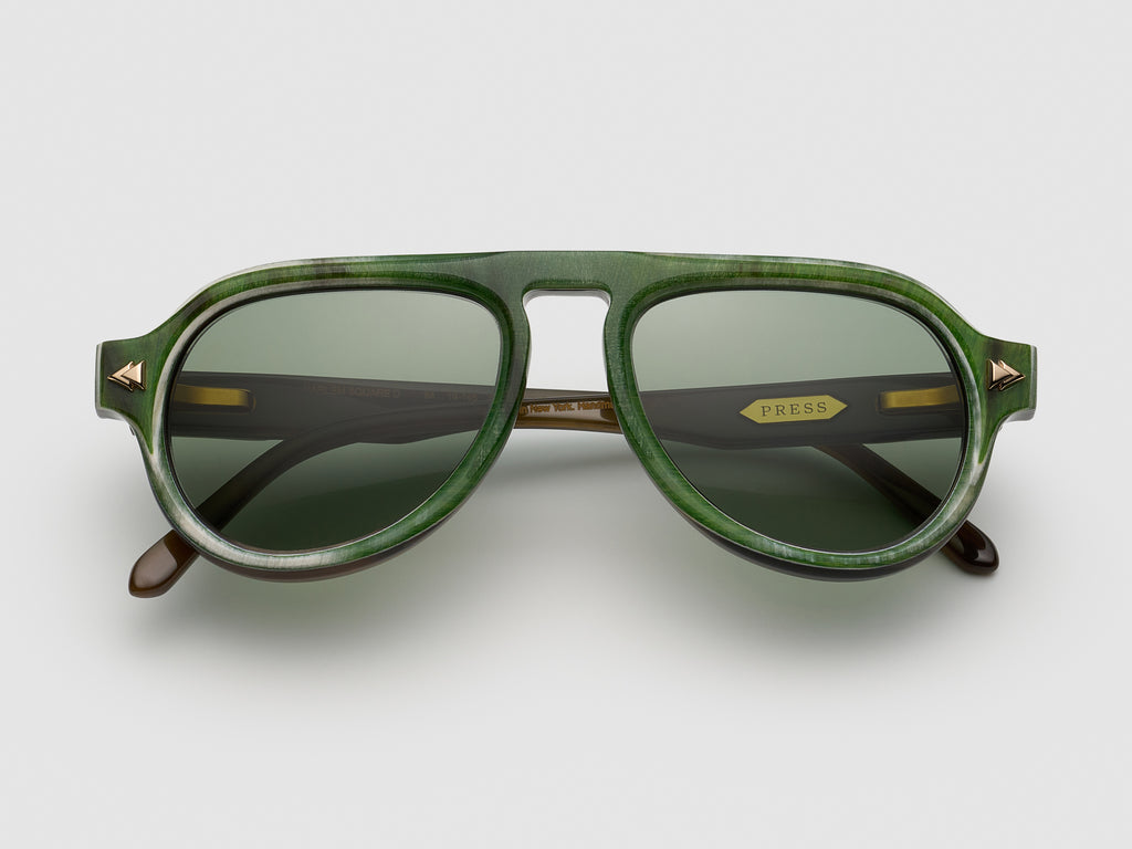 Harlem Square Horn Green Oak - JP035 #color_green-oak-jp035